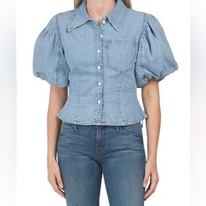 Levi’s Bubble Sleeve Denim Shirt